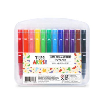 TIGER ARTIST 不易乾彩色筆 12色  多色  1個
