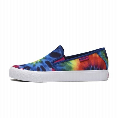 レディース Puma プーマ W Bari Slip On Tie Dye バリ スリッポン タイダイ 01high Risk Red 24 5cm マルチカラー 通販 Lineポイント最大get Lineショッピング