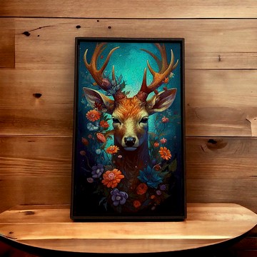 翠玉鹿【壁虎拼圖】