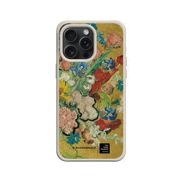 iPhone 15 Pro Max SolidX 貝殼灰 - Van Gogh Museum - Vincent 的花朵-50週年紀念款