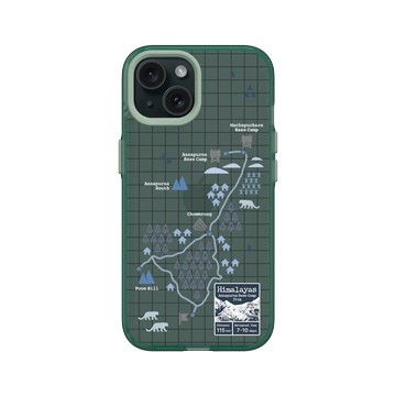 iPhone 15 Clear 憂墨綠 - Nature Explorers 自然探索指南 - 探索指南（夜晚的喜馬拉雅山）