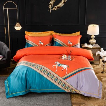 歐式宮廷寶寶絨四件套高端奢華臻絲絨防靜電保暖珊瑚絨法萊絨被套