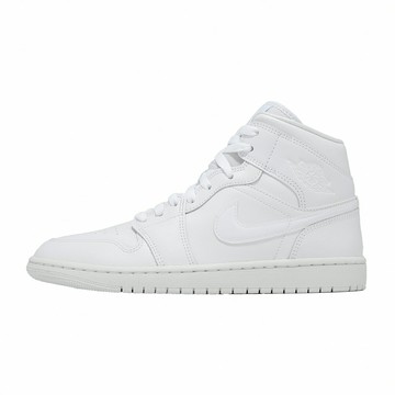 Nike 休閒鞋 W Air Jordan 1 Mid 女鞋 男鞋 白 中筒 AJ1 DV0991-111