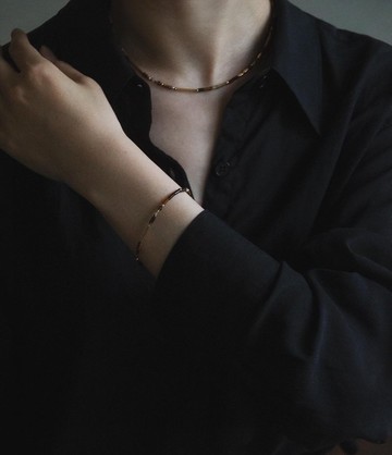 ORE - Picture Jasper – 風景石水晶瑪瑙礦石 – 美製注金項鍊