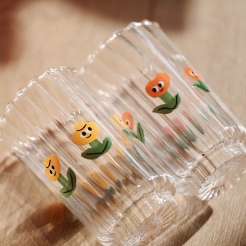 發財花 / 愛心花 花花杯 BOPOMOO x HANSCHIU 聯名 啤酒杯 水杯