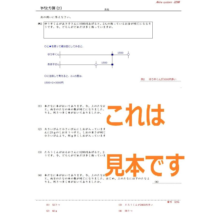 中学受験算数　解説やりとり算