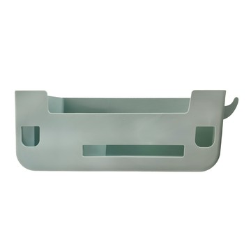 品屋 床邊收納掛籃 大容量 儲物方便 塑膠材質  淺茶綠  1個