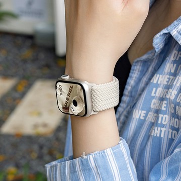 回環磁吸編織錶帶 適用 Apple Watch 錶帶 S12 11 10 9 8 SE Ultra 蘋果手錶錶帶 運動