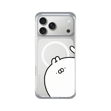 iPhone 17 Pro Max ClearX (MagSafe 兼容) 霜透灰 - Ugly Rabbit 醜白兔 - 大臉經典款