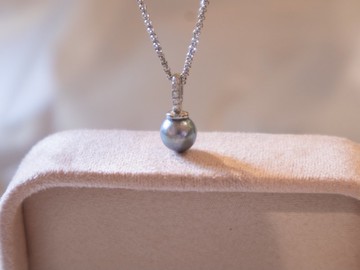 真多麻 6.5-7mm 日本天然海水珍珠akoya 925純銀項鍊