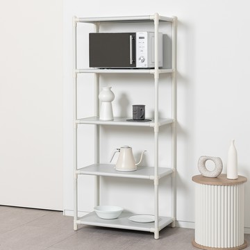 MF MAGIC HOUSE 組裝式收納層架  62.5 x 37.8 x 149.9 cm  5層  白色 灰色