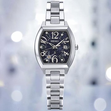 SEIKO精工 LUKIA 太陽能電波 時尚優雅腕錶 1B32-0BD0B/SSVW221J