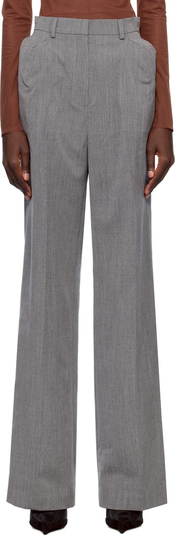 pushBUTTON 灰色 Shoulder Puff 长裤