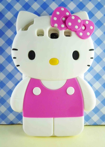 【震撼精品百貨】Hello Kitty 凱蒂貓~HELLO KITTY 三星S3殼-粉點(站)