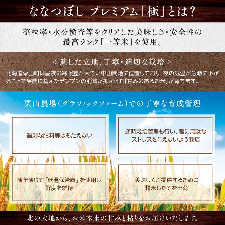 SAVE 食の極 北海道産 玄米 ななつぼし プレミアム 極 20kg (10kg×2袋) 令和5年産 北海道米 新米