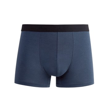 奈米銅抗菌柔滑平口男內褲 - M / 藍