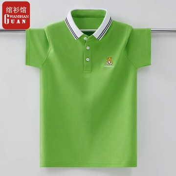 男女童短袖t恤夏裝中大兒童Polo衫4-12歲學生男女孩半袖翻領體恤