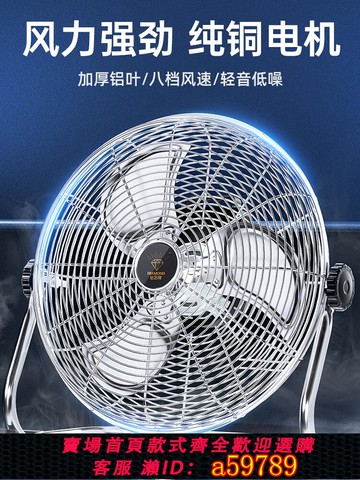【台灣公司 可打統編】鉆石牌電風扇工業風扇大風力落地扇家用餐廳臺式坐爬地強力趴地扇