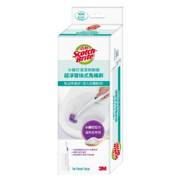 3M百利 超淨替換式馬桶刷 小蘇打清潔配方 1C1H5R