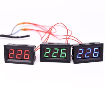 LED二線交流電壓表數顯 兩線數字電壓表頭 AC220V市電 30V~500V