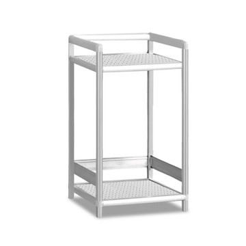 ASSARI-(黑桃) 輕量鋁合金1.3尺茶車/置物架(寬40*深40*高69cm)