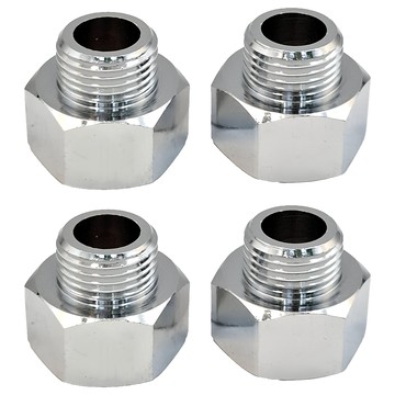 新多多小舖 6分轉4分接頭 2個一組  2.8cm  銀色  2組