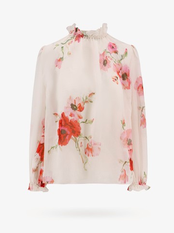 Cotton and silk shirt with floral print - ZIMMERMANN - gender_Woman