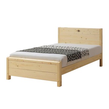 【唯熙傢俱】沐木北歐松3.5尺單人床