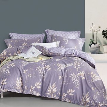 【DUYAN 竹漾】奧地利天絲雙人四件式鋪棉兩用被床包組 / 疏語岑光 台灣製