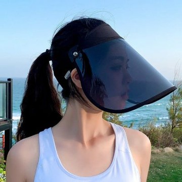 MoonDy 遮陽帽 空頂帽 太陽帽 遮陽面罩 防曬帽 小臉神器 帽子 防曬面罩 戶外帽