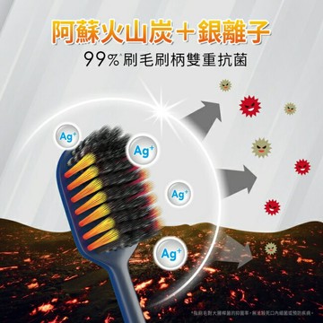獅王細潔寬薄牙刷炭能抗菌單支