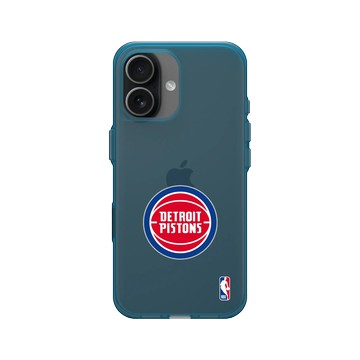 iPhone 17 Clear (相機按鈕) 夜幕藍 - NBA - Logo-底特律活塞 Detroit Pistons