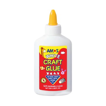 AMOS 阿摩司 White Craft Glue 白膠 120ml 安全 可水洗  6瓶