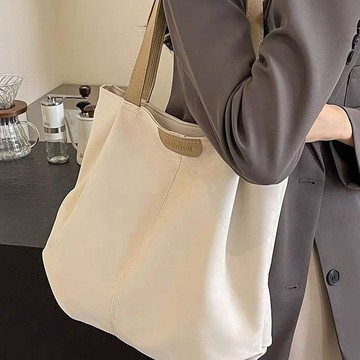🔥品質保障🔥新款大容量託特包包女帆布手提袋子ins大學生上課單肩包秋冬