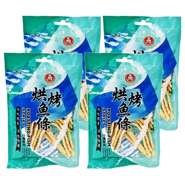 長松食品 烘烤魚條 台灣製造 鮮味獨享 風味特濃  30g  4包