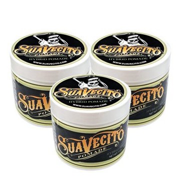 美國 SuaVecito 油水混合水洗式髮油 113g 超值3入組 總代理公司貨 Hybrid Pomade