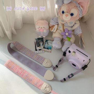 月亮公園|原創彩色編織微單單反拍立得相機背帶肩帶斜跨掛脖小香