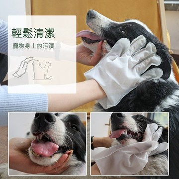 【24H出貨 台灣現貨】寵物濕紙巾 寵物免洗手套濕巾 寵物擦澡濕巾 貓咪洗澡 寵物乾洗 狗狗洗澡 寵物洗澡手套 擦澡手套