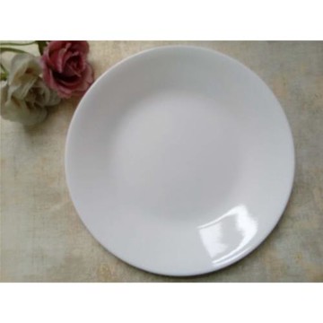 美國進口康寧耐熱玻璃餐具CORELLE6寸純白圓平淺盤骨碟106N