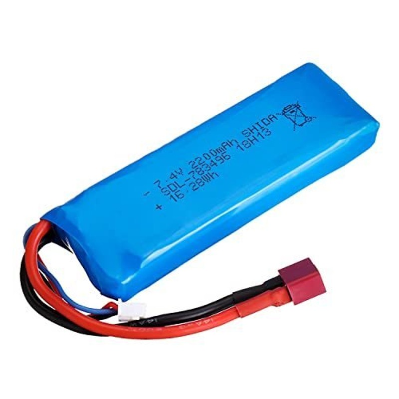 ハイテック WLtoys 7.4V 2200mAh Li-Po T型(Explorer/MATCH) 日本正規