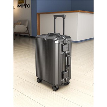 MIYO行李箱男生鋁框大容量新款密碼登機拉桿箱20寸24女旅行皮箱子