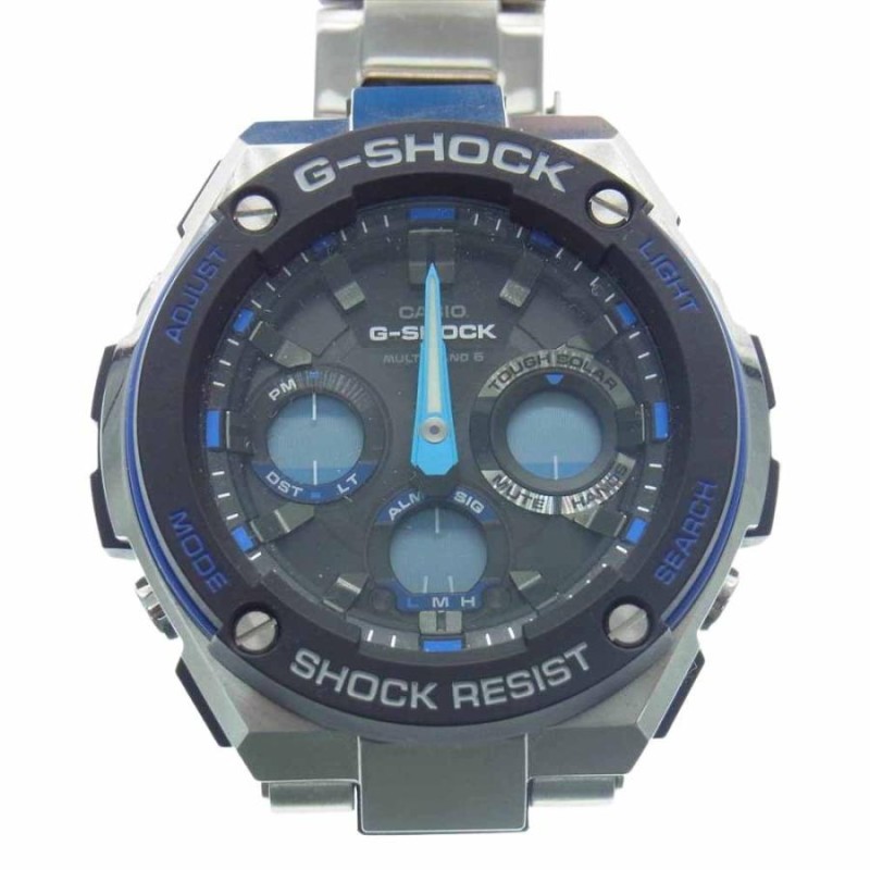 G-SHOCK ジーショック 現状品 GST-W100D-1A2JF ソーラー 電波 クォーツ 腕時計 シルバー系【中古】 | LINEショッピング