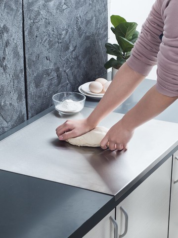 304不銹鋼和面案板搟揉趕面板大號家用轉角菜板抗菌防霉廚房專用