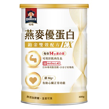 桂格 燕麥優蛋白鉑金雙效配方400g【德芳保健藥妝】**超取最多4罐**