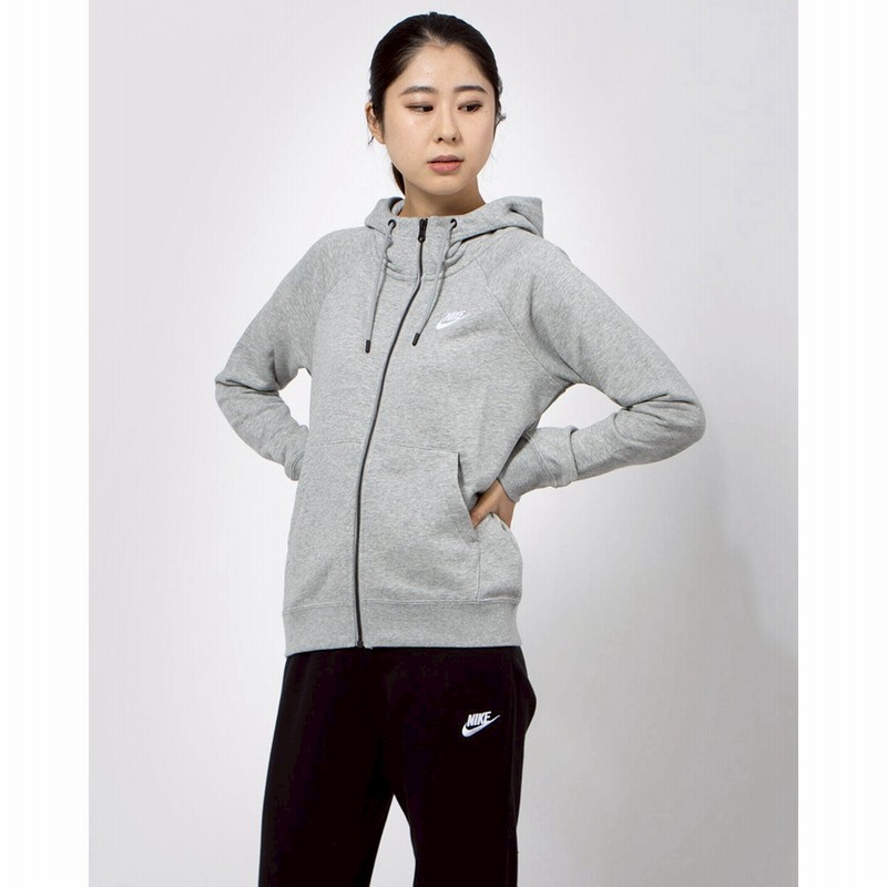ナイキ Nike レディース スウェットフルジップパーカー ナイキ ウィメンズ エッセンシャル フレンチテリー フルジップフーディ Bv グレー 通販 Lineポイント最大2 0 Get Lineショッピング