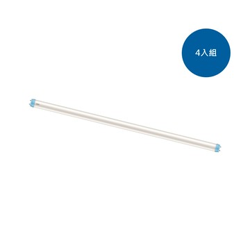 【4入組】飛利浦 品繹LED 9.2W 2尺雙端入電燈管 晝光色