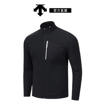 【DESCENTE】迪桑特 男士 涼感透氣運動外套 (黑色)