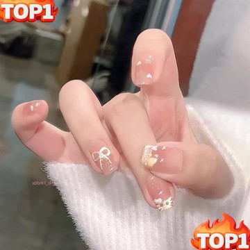 下殺價爆閃法式少女手繪貓咪kt手工可愛貓眼穿戴甲ins百搭愛心短款顯白 E486