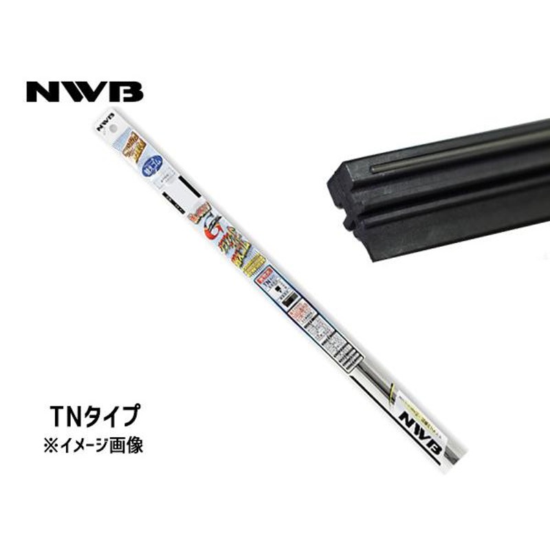 NWB グラファイト 替えゴム 400mm TN40GKN 10本入り 端面6mm 金属