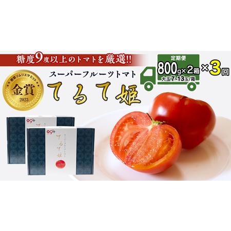 ふるさと納税  てるて姫 小箱 約800g × 2箱  糖度9度 以上 野菜 フルーツトマト フルーツ.. 茨城県筑西市